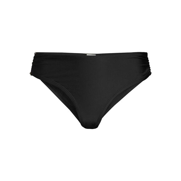 Swim Bottom Beaded Mid Rise Black Time And Tru Women's Plus 1X - Picture 1 of 9
